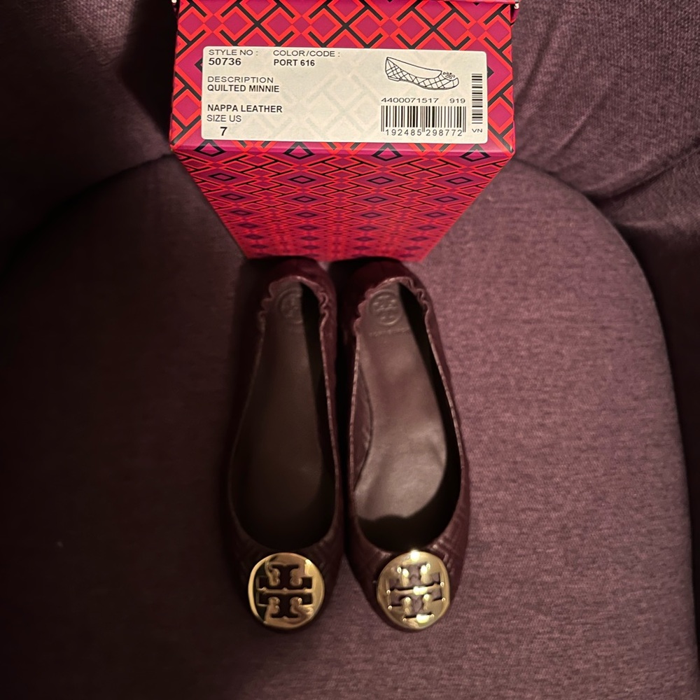 Tory Burch Quilted Minnie Flats